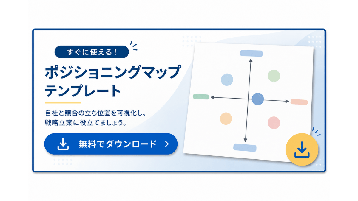 ポジショニングマップのテンプレート